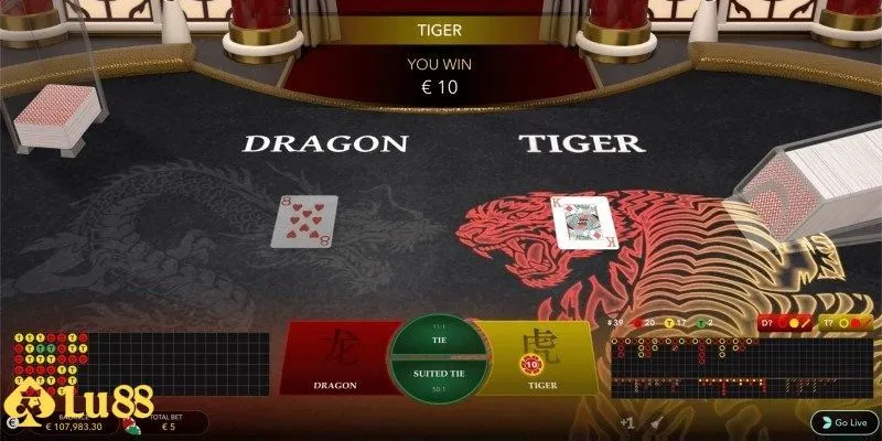 Rồng Hổ dễ chơi và dễ thắng thưởng